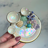 Mystic Waters- Coral Reef Dish Iridescent Infinity Sea Turtle Tray