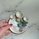 Mystic Waters- Coral Reef Dish Iridescent Infinity Sea Turtle Tray