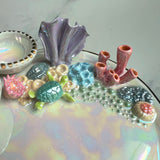 Sea Treasure - Coral Reef Dish Iridescent Infinity Sea Turtle Tray