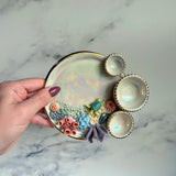 Sea Treasure - Coral Reef Dish Iridescent Infinity Sea Turtle Tray