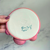 Pretty Kitty Dish Iridescent Infinity Tray Pink