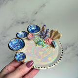 Coral Reef Dish Iridescent Infinity Sea Turtle Tray A