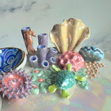 Coral Reef Dish Iridescent Infinity Sea Turtle Tray A