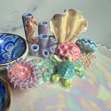 Coral Reef Dish Iridescent Infinity Sea Turtle Tray A