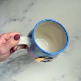 Cat Moon Rise Cat Gradient Mug