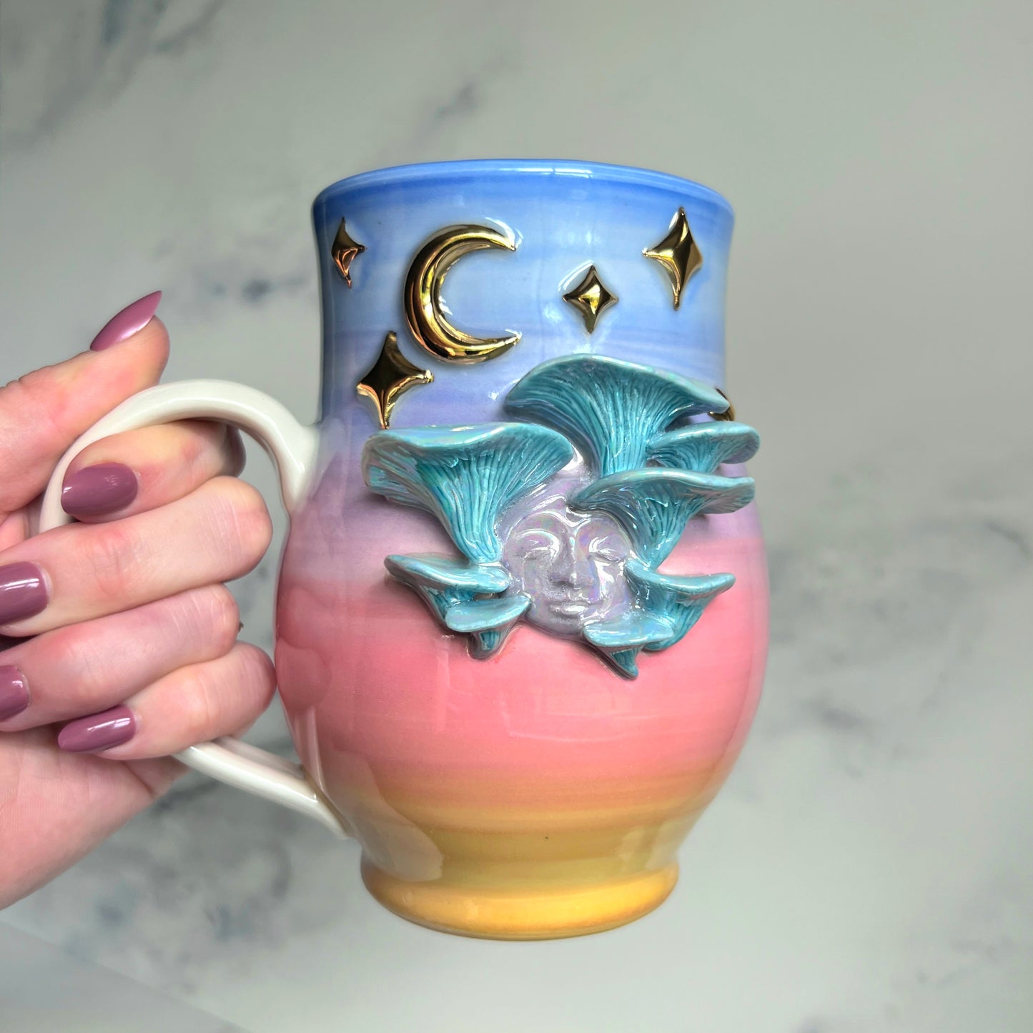 Oyster Mushroom Goddess Mug