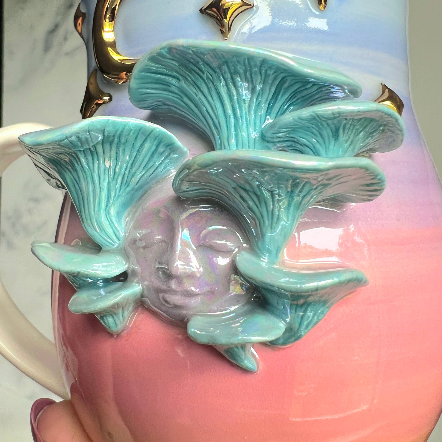 Oyster Mushroom Goddess Mug