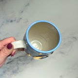 Gold Moon Rise Cat Gradient Mug