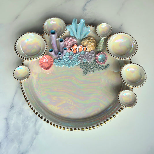 Finding Naomi Tray - Clown Fish Coral Reef Dish Jewelry Infinity Tray