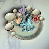 Octavia's Garden - Octopus Coral Reef Dish Jewelry Infinity Tray