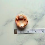 Orange Cat Ring Dish & Worry Stone