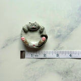 Gray Cat Ring Dish & Worry Stone B