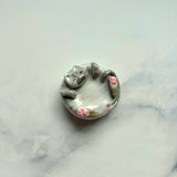 Gray Cat Ring Dish & Worry Stone B
