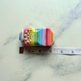 AnchorStone - Fidget Toy - Breath Work Tool - Rainbow Sensory Stone C