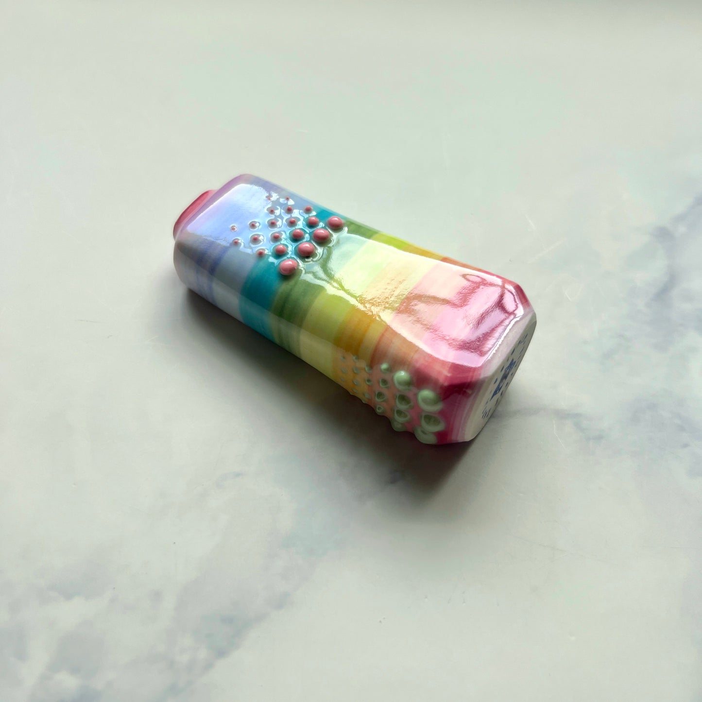 AnchorStone - Fidget Toy - Breath Work Tool - Rainbow Sensory Stone