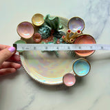 Ophelia's Treasure - Sea Turtle Coral Reef Dish Iridescent Infinity Tray
