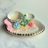 Blooming Opal - Coral Reef Ring Dish - Iridescent Infinity Tray