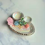 Blooming Opal - Coral Reef Ring Dish - Iridescent Infinity Tray