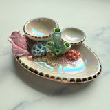 Blooming Opal - Coral Reef Ring Dish - Iridescent Infinity Tray