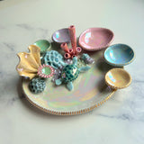 Ariel's Treasure - Coral Reef Dish Iridescent Infinity Sea Turtle Tray