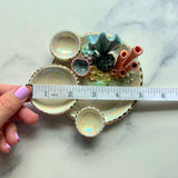 Mystic Lagoon - Sea Turtle Coral Reef Dish Jewelry Infinity Tray