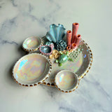 Mystic Lagoon - Sea Turtle Coral Reef Dish Jewelry Infinity Tray