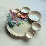 Turtle Garden - Coral Reef Dish Iridescent Infinity Sea Turtle Tray