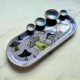 Luna's Abduction - Iridescent UFO & Mushroom Infinity Tray