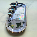 Luna's Abduction - Iridescent UFO & Mushroom Infinity Tray