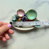 Emerald Waves - Coral Reef Ring Dish - Iridescent Infinity Tray