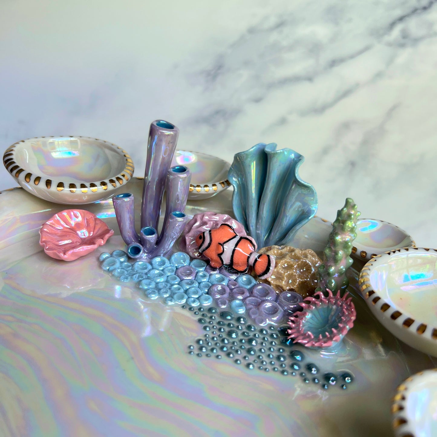 Finding Naomi Tray - Plateau infini à bijoux Corail Récif Poisson Clown