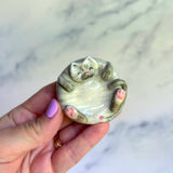 Gray Cat Ring Dish & Worry Stone B