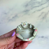 Gray Cat Ring Dish