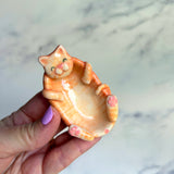 Orange Cat Ring Dish
