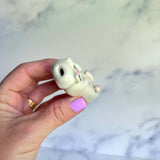 AnchorStone - Fidget Toy - Breath Work Tool - White Cat Sensory Stone