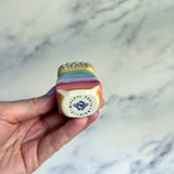 AnchorStone - Fidget Toy - Breath Work Tool - Rainbow Sensory Stone C