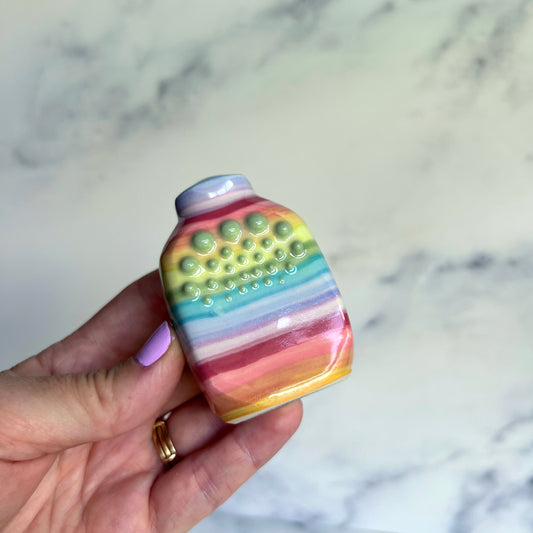 AnchorStone - Fidget Toy - Breath Work Tool - Rainbow Sensory Stone B