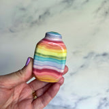 AnchorStone - Fidget Toy - Breath Work Tool - Rainbow Sensory Stone B