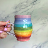 Rainbow Swirl Mug 10oz (Dishwasher/Microwave Safe)