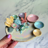 Ariel's Treasure - Coral Reef Dish Iridescent Infinity Sea Turtle Tray