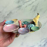 Ariel's Treasure - Coral Reef Dish Iridescent Infinity Sea Turtle Tray