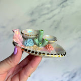 Blooming Opal - Coral Reef Ring Dish - Iridescent Infinity Tray