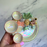 Pearl's Treasure - Coral Reef Dish Iridescent Infinity Sea Turtle Tray