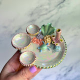 Pearl's Treasure - Coral Reef Dish Iridescent Infinity Sea Turtle Tray