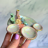 Pearl's Treasure - Coral Reef Dish Iridescent Infinity Sea Turtle Tray
