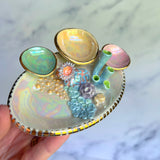 Tidal Treasure - Coral Reef Ring Dish - Iridescent Infinity Tray
