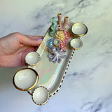 Curious Cutie - Octopus Coral Reef Dish Jewelry Infinity Tray