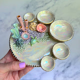 Turtle Garden - Coral Reef Dish Iridescent Infinity Sea Turtle Tray