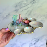 Turtle Garden - Coral Reef Dish Iridescent Infinity Sea Turtle Tray
