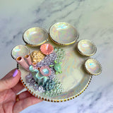 Turtle Garden - Coral Reef Dish Iridescent Infinity Sea Turtle Tray